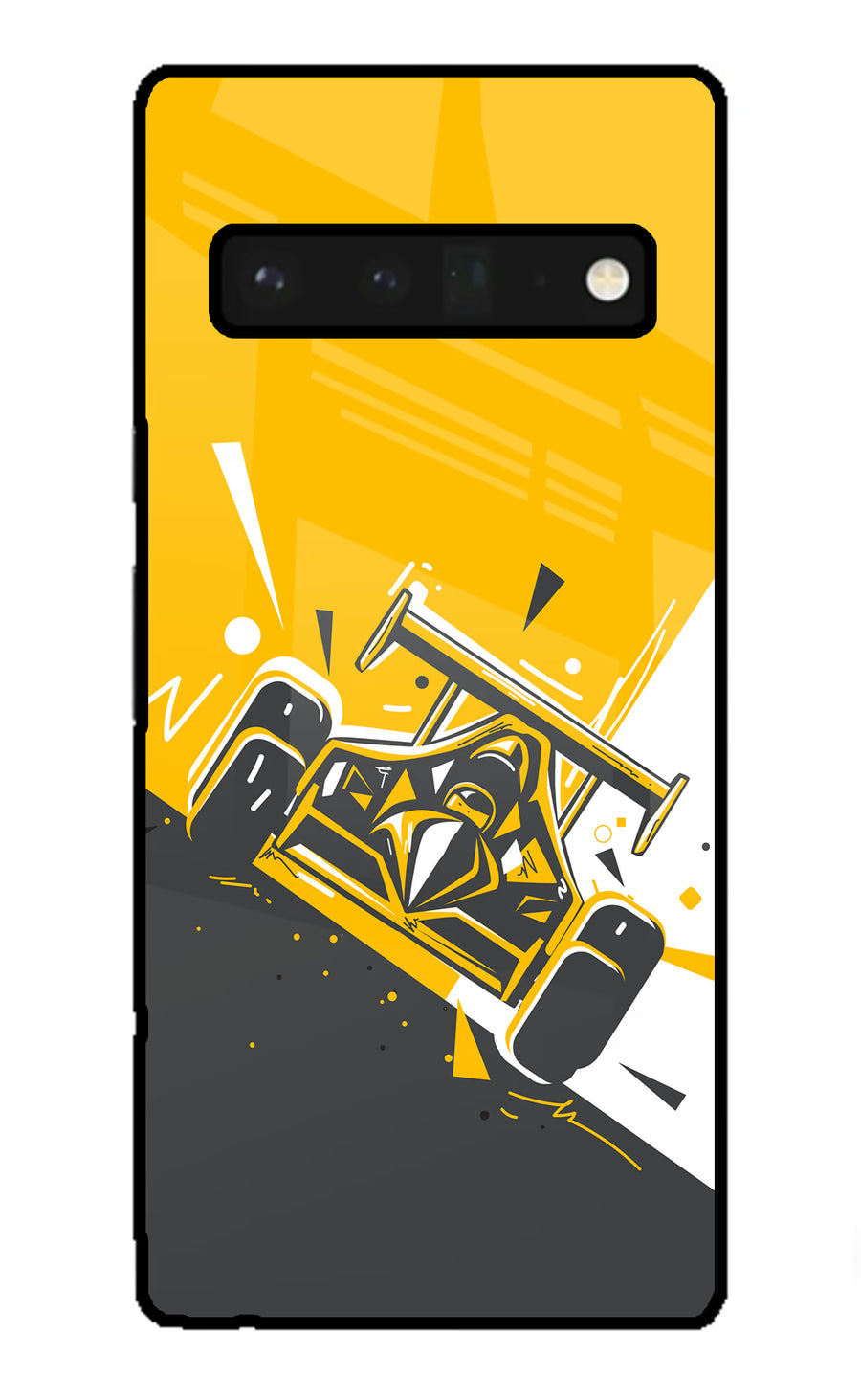 Track King Google Pixel 6 Pro Back Cover, Glass case