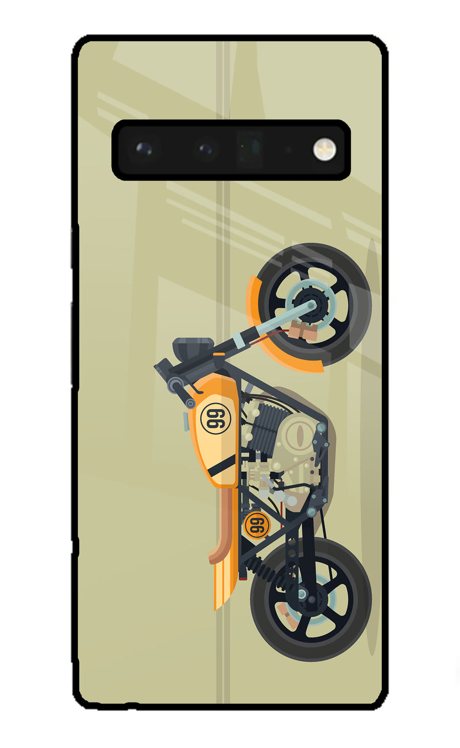 Vertical Speedster Google Pixel 6 Pro Back Cover, Glass case