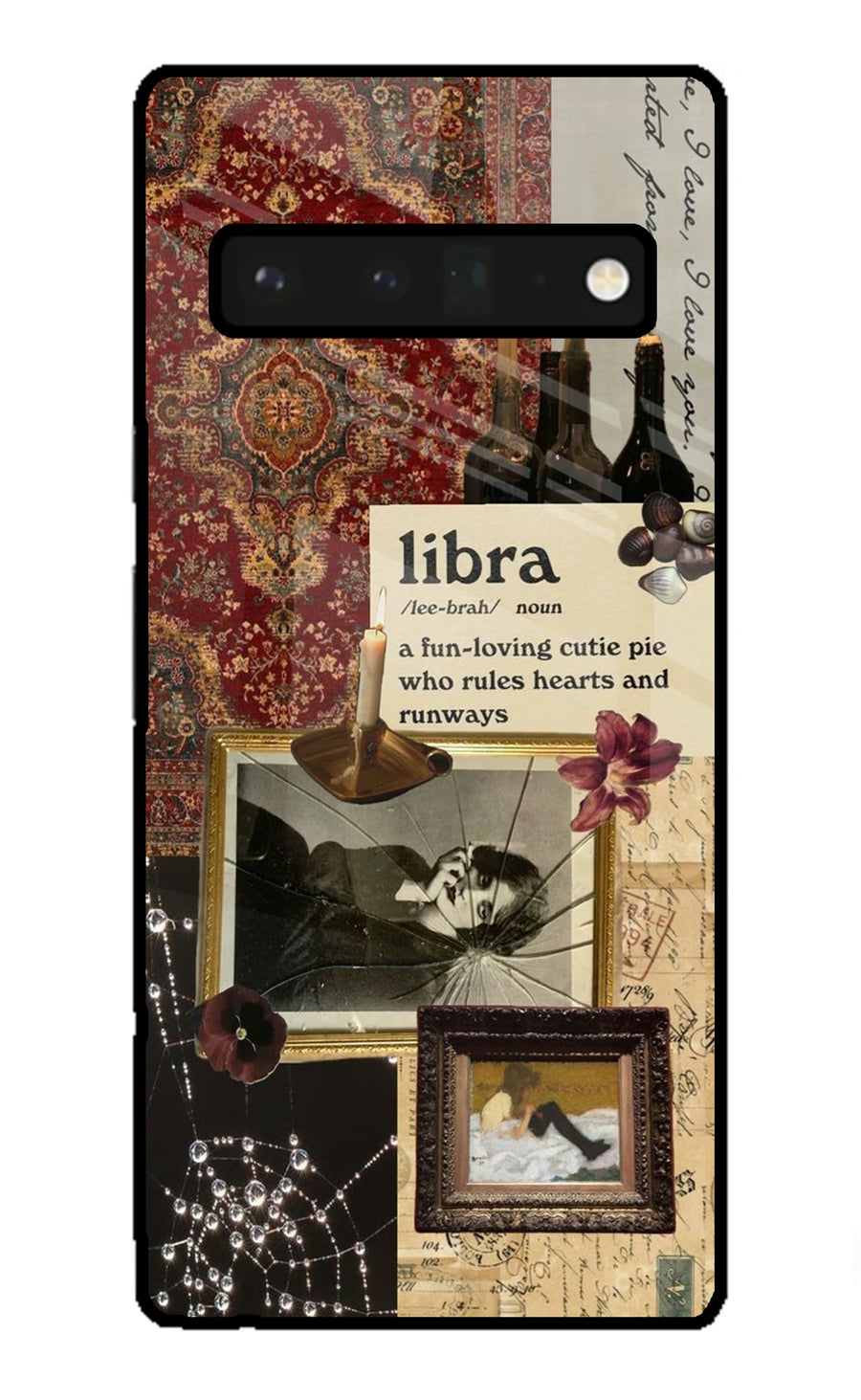 Libra Zodiac Google Pixel 6 Pro Back Cover, Glass case