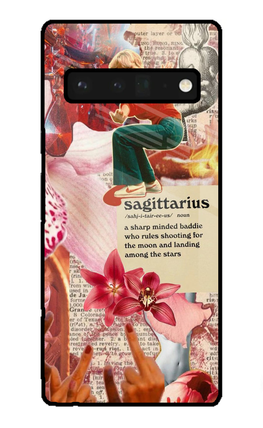 Sagittarius Zodiac Google Pixel 6 Pro Back Cover, Glass case