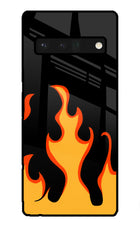 Fired Up – Black Google Pixel 6 Pro Glass Case Back Cover by Casekaro