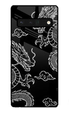Twin Dragons Google Pixel 6 Pro Glass Case Back Cover by Casekaro