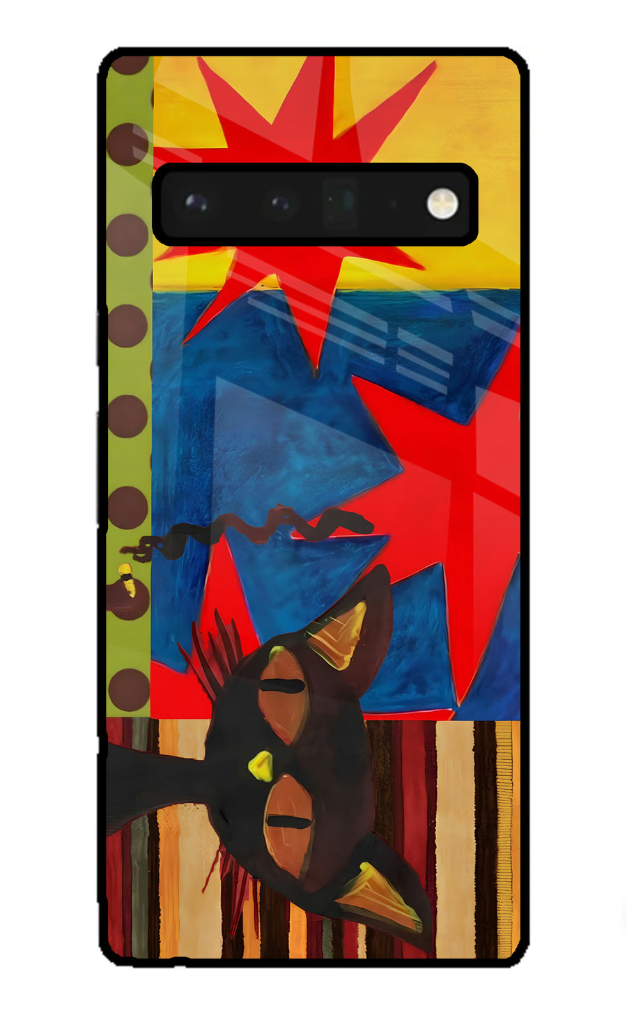 Pop Cat Google Pixel 6 Pro Back Cover, Glass case