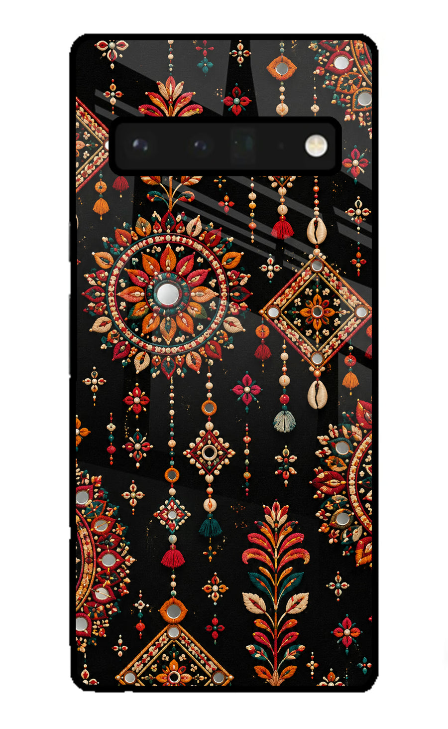 Boho Noir Google Pixel 6 Pro Back Cover, Glass case