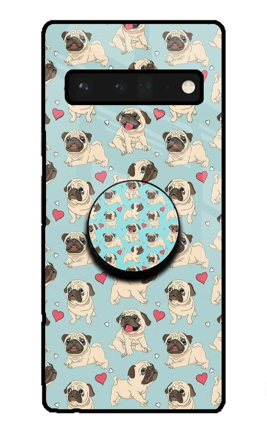 Pug Dog Google Pixel 6 Pro Pop Case, Glass case