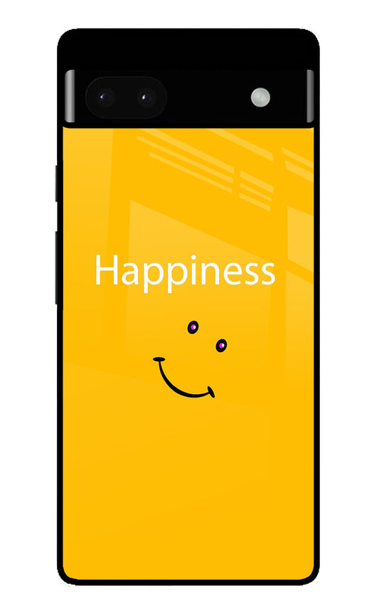 Happiness With Smiley Google Pixel 6A Glass Case