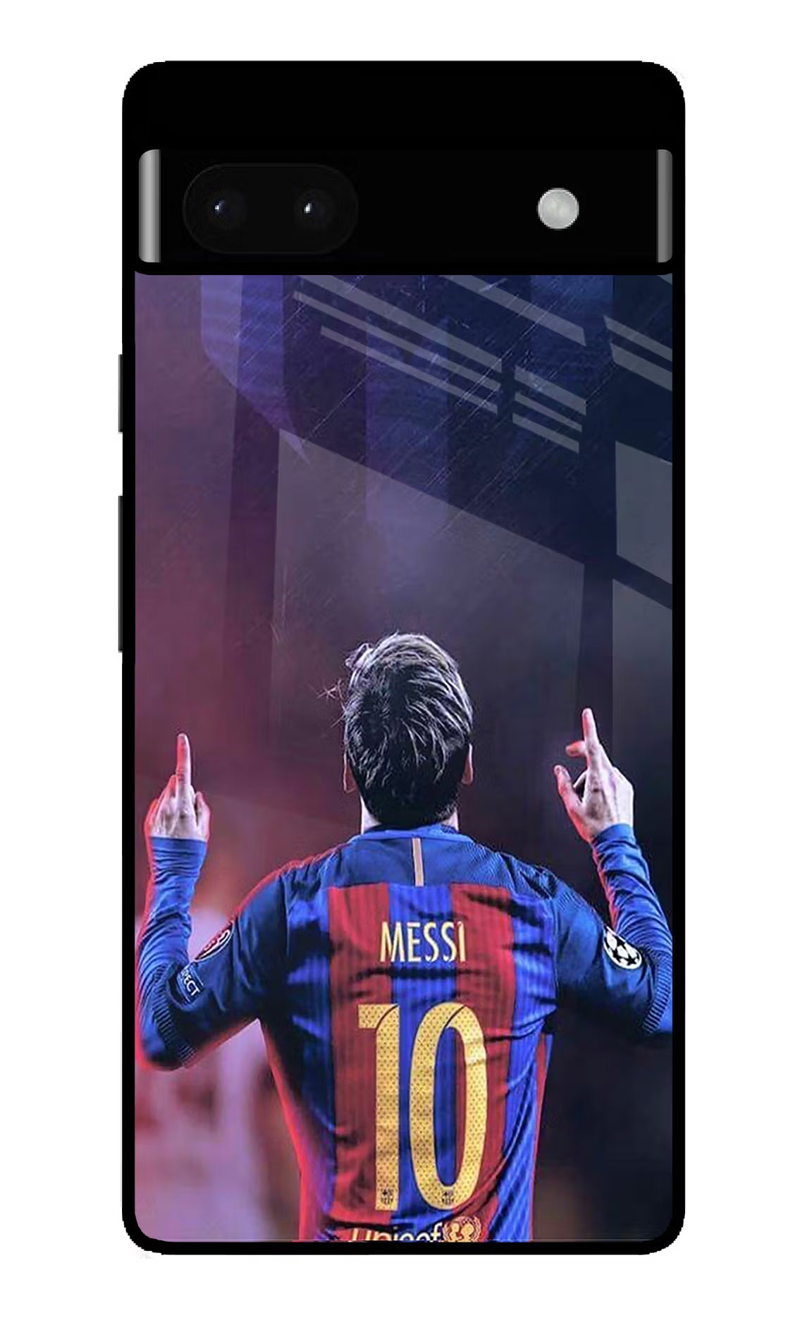 Messi Google Pixel 6A Glass Case Back Cover by Casekaro