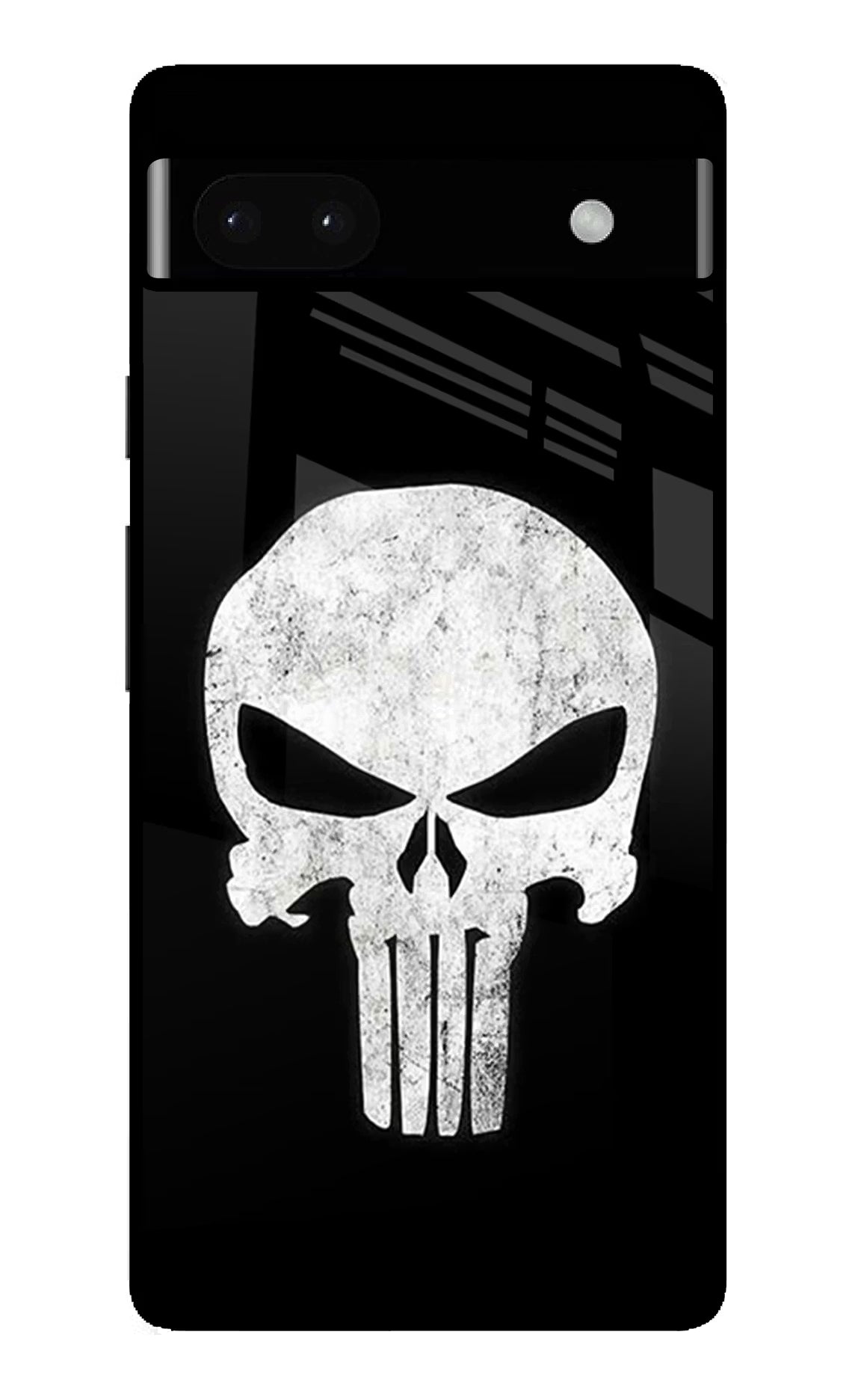 Punisher Skull Google Pixel 6A Glass Case Back Cover by Casekaro