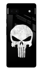 Punisher Skull Google Pixel 6A Glass Case