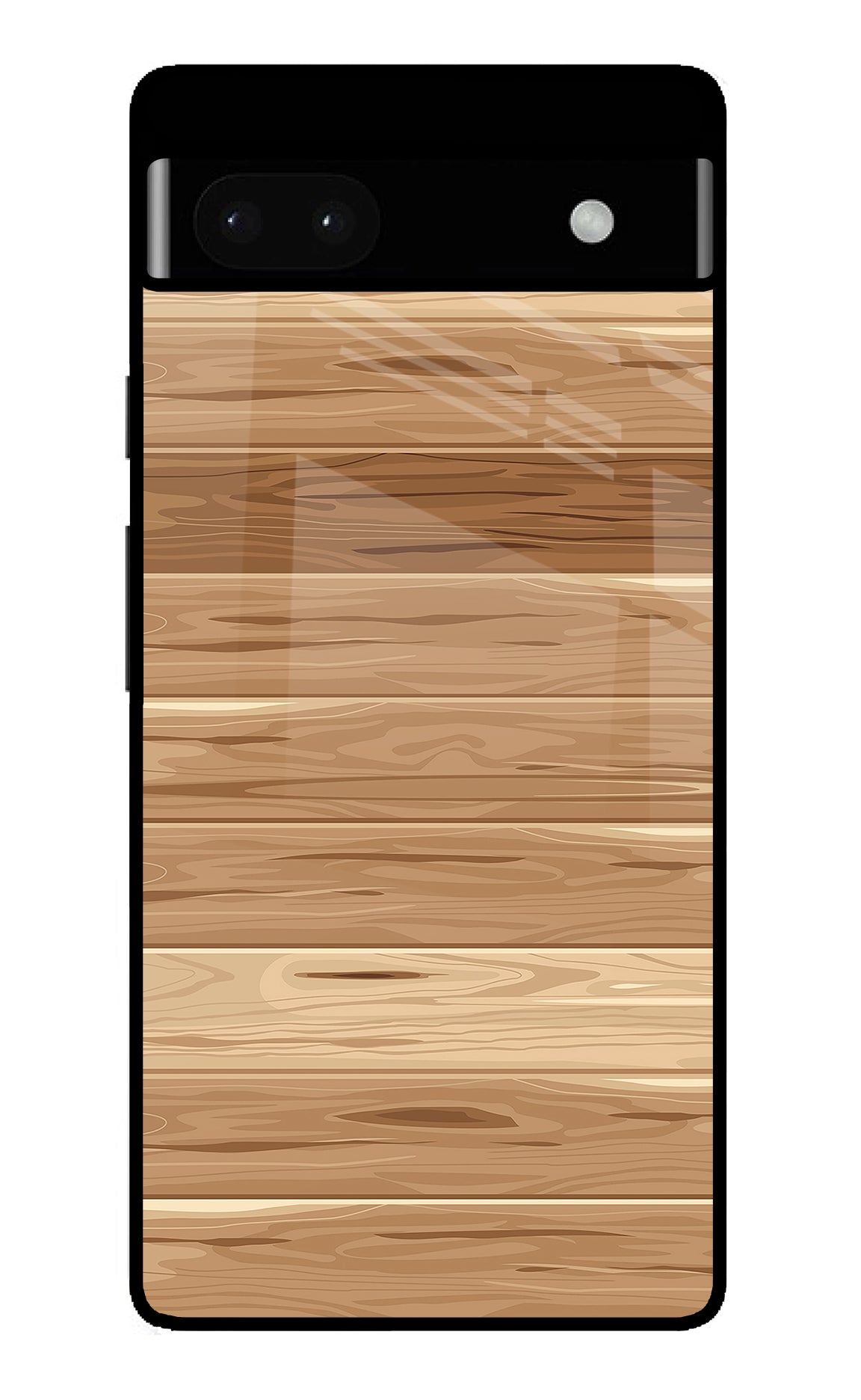Wooden Vector Google Pixel 6A Back Cover