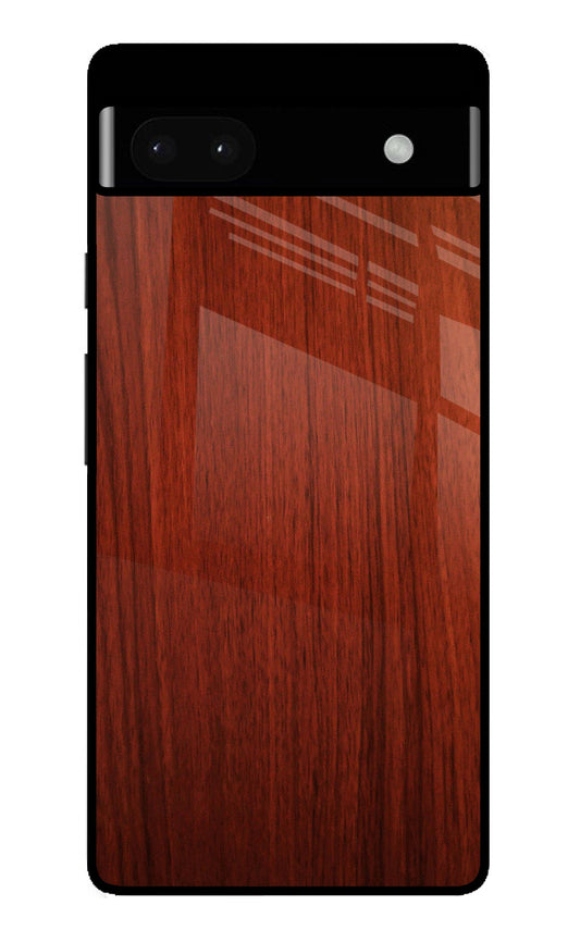 Wooden Plain Pattern Google Pixel 6A Glass Case