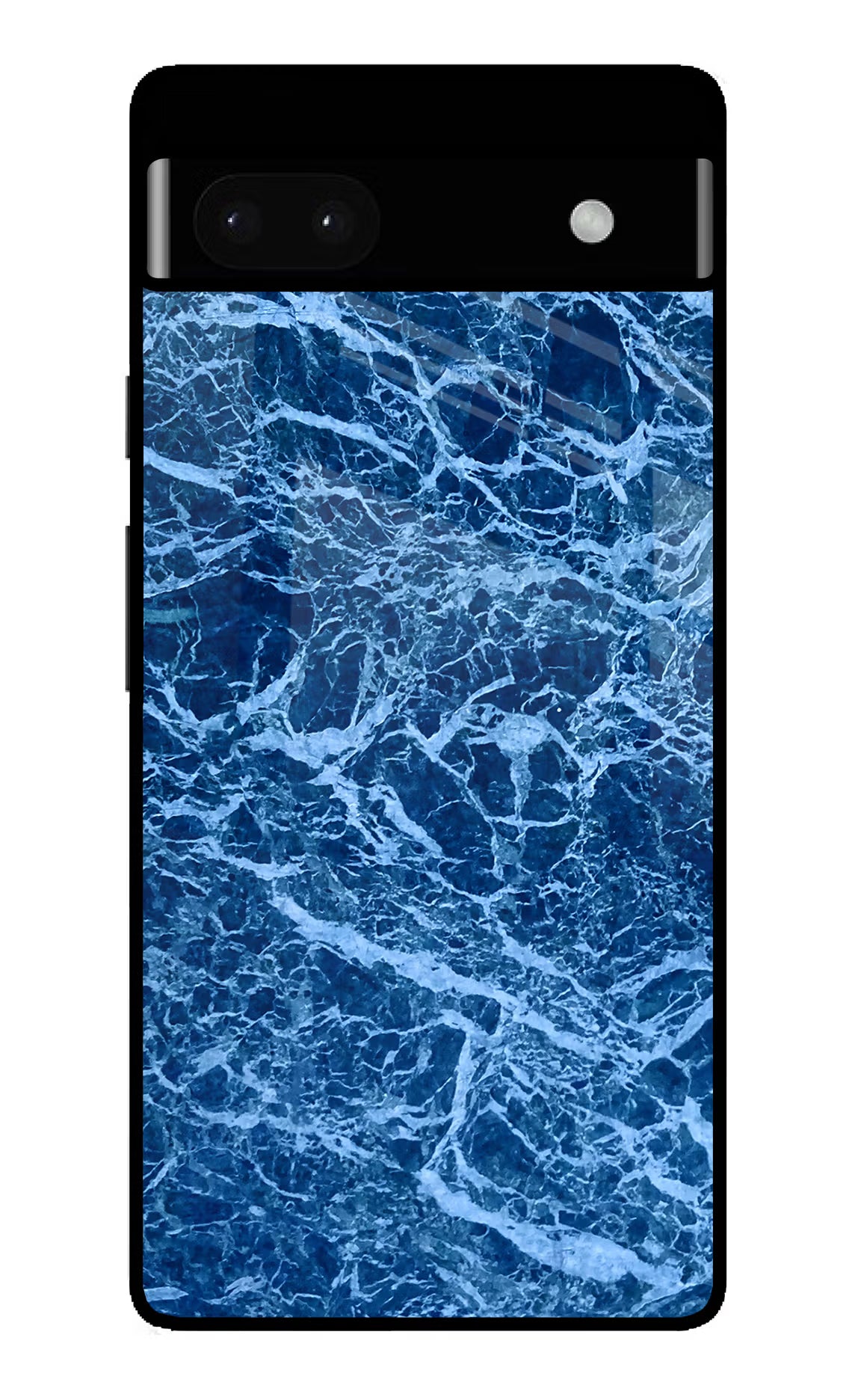 Blue Marble Google Pixel 6A Glass Case Back Cover by Casekaro