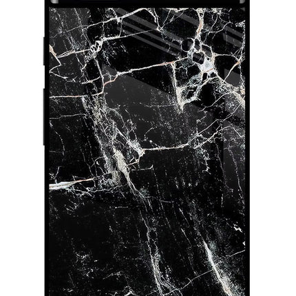 Black Marble Texture Google Pixel 6A Glass Case