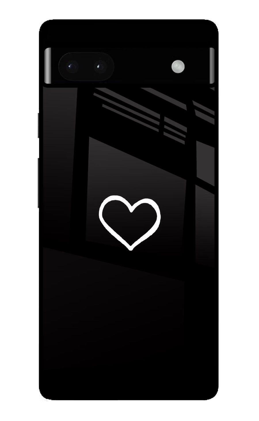 Heart Google Pixel 6A Back Cover, Glass case