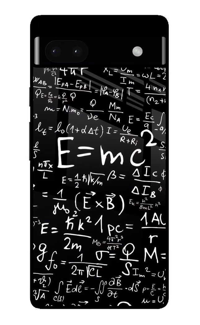 Physics Formula Google Pixel 6A Glass Case