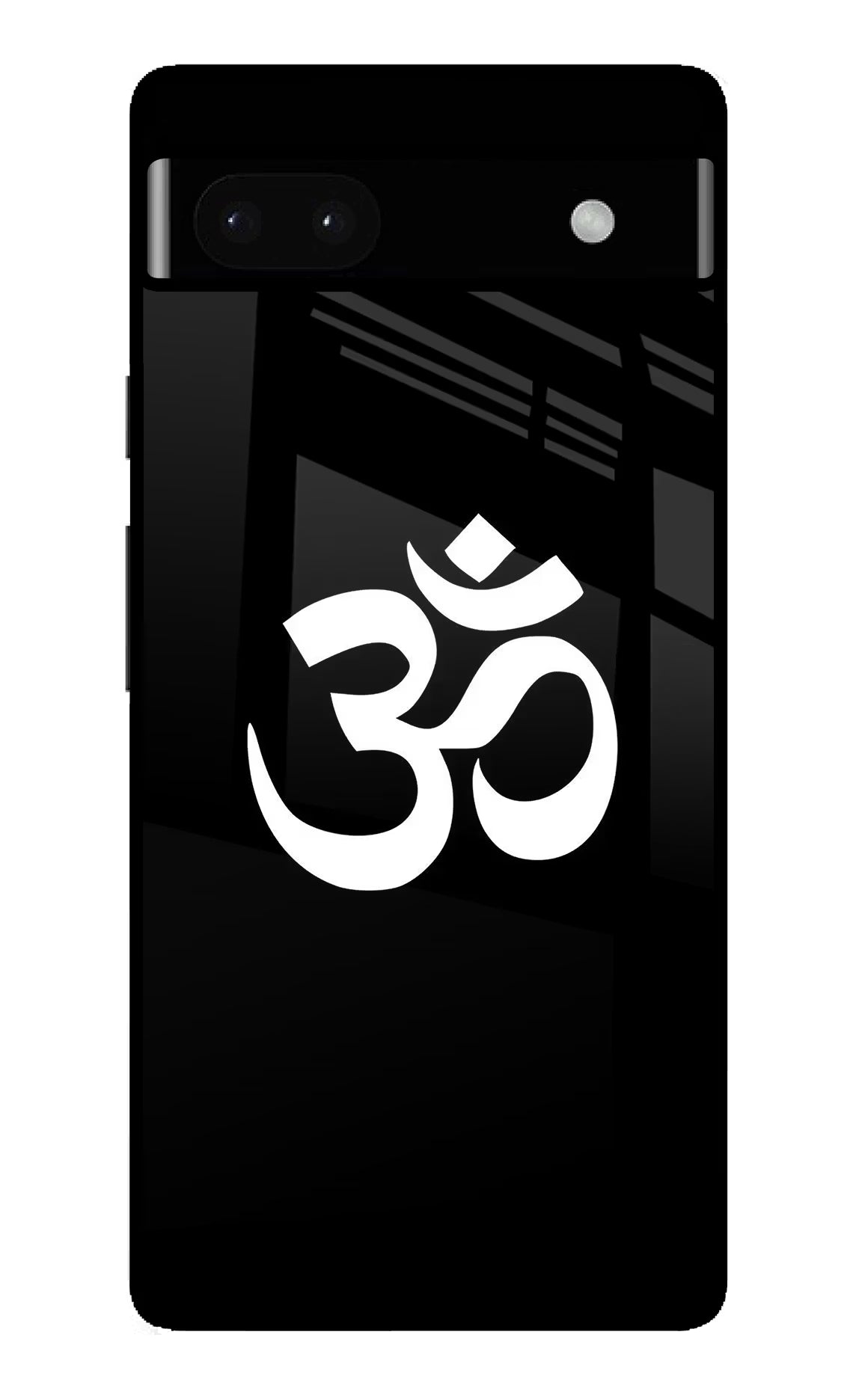 Om Google Pixel 6A Glass Case Back Cover by Casekaro