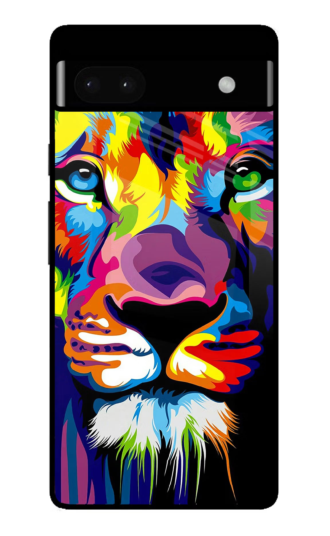 Lion Google Pixel 6A Glass Case Back Cover by Casekaro