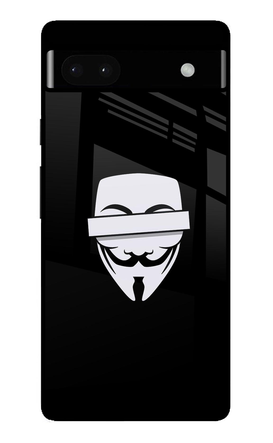 Anonymous Face Google Pixel 6A Glass Case
