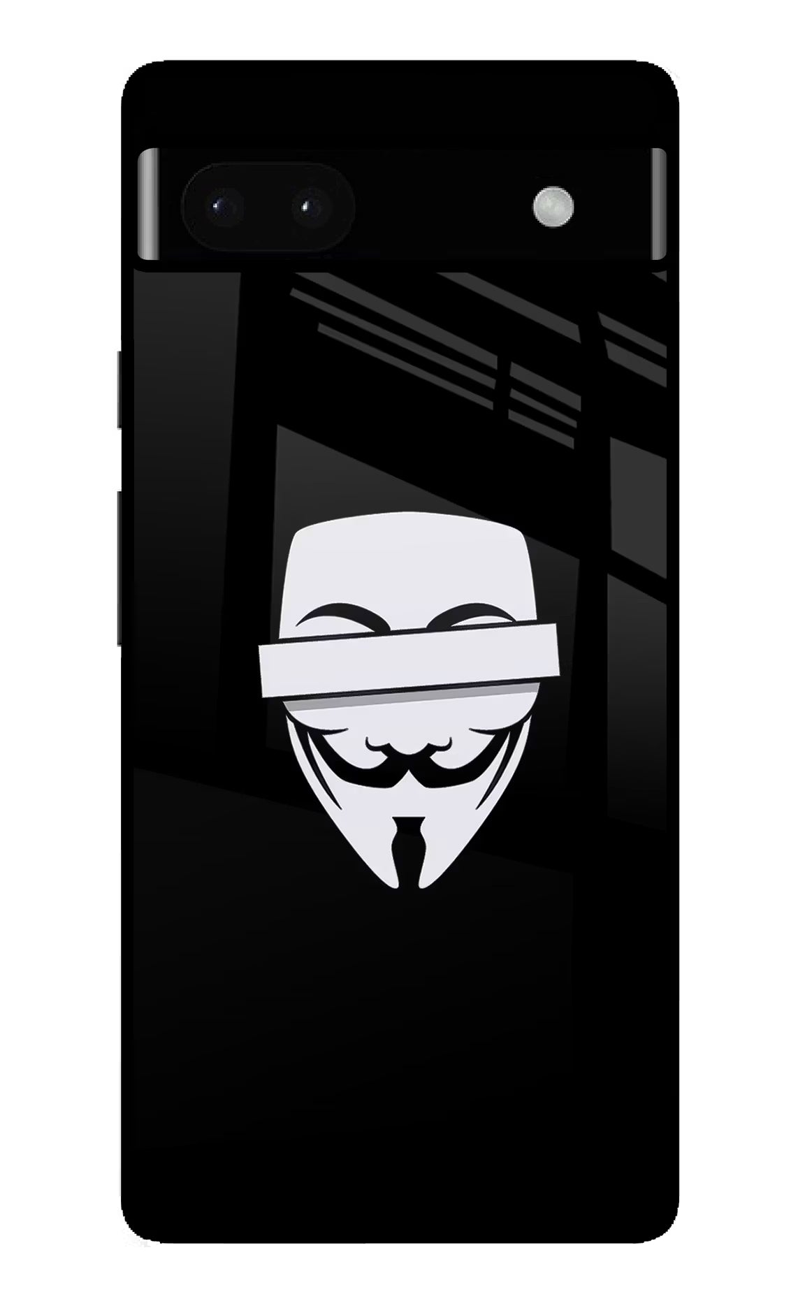 Anonymous Face Google Pixel 6A Glass Case Back Cover by Casekaro