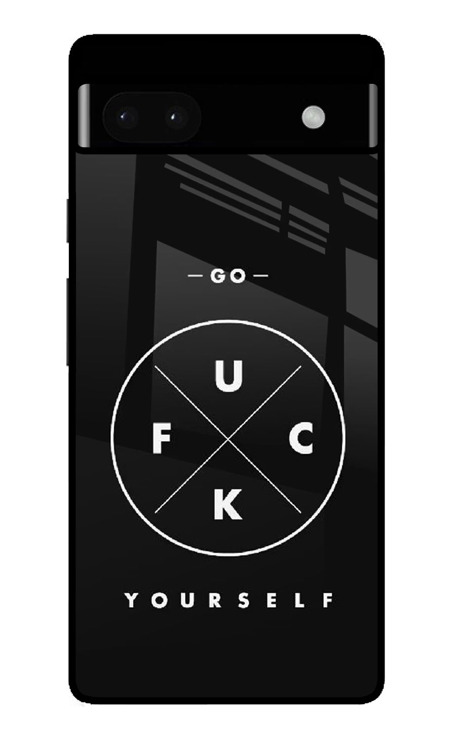 Go Fuck Yourself Google Pixel 6A Back Cover, Glass case
