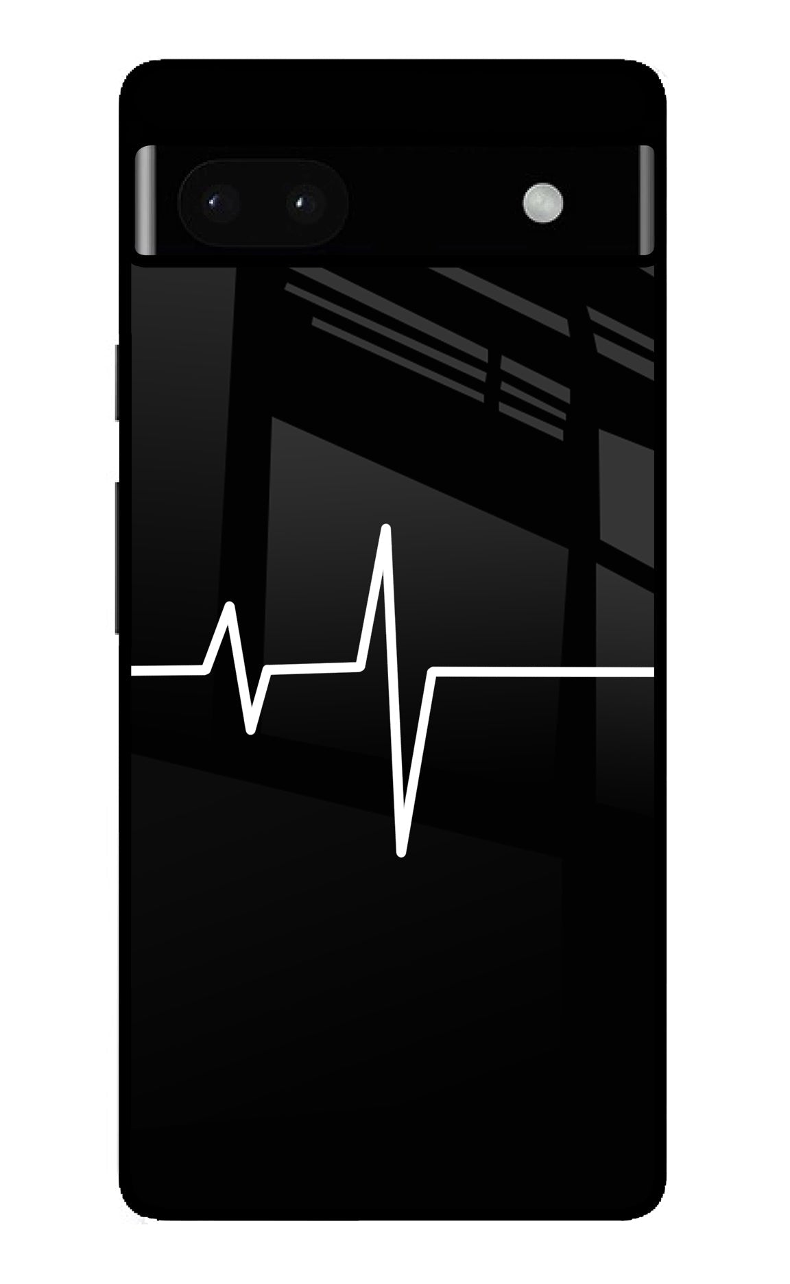Heart Beats Google Pixel 6A Glass Case