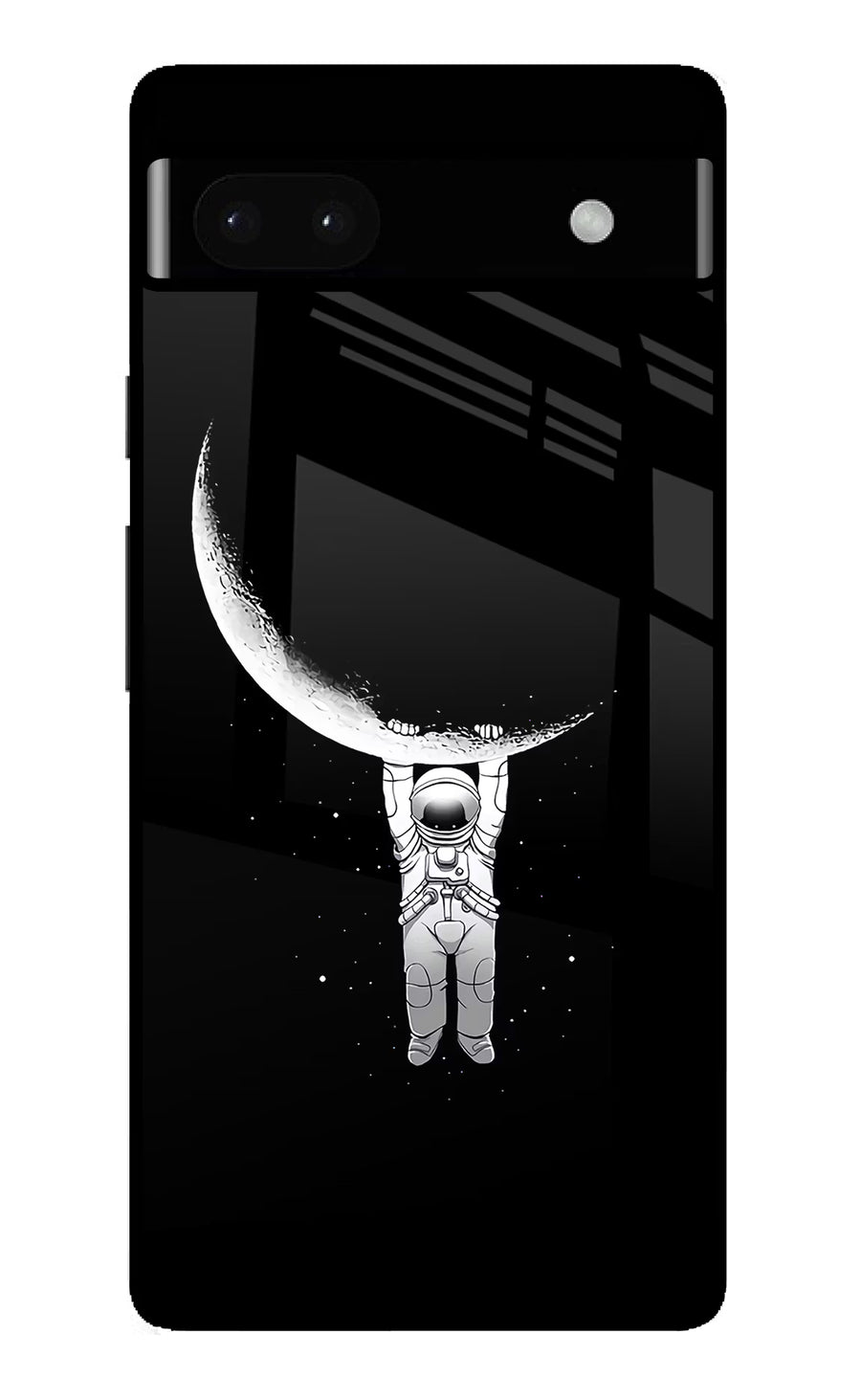 Moon Space Google Pixel 6A Back Cover, Glass case