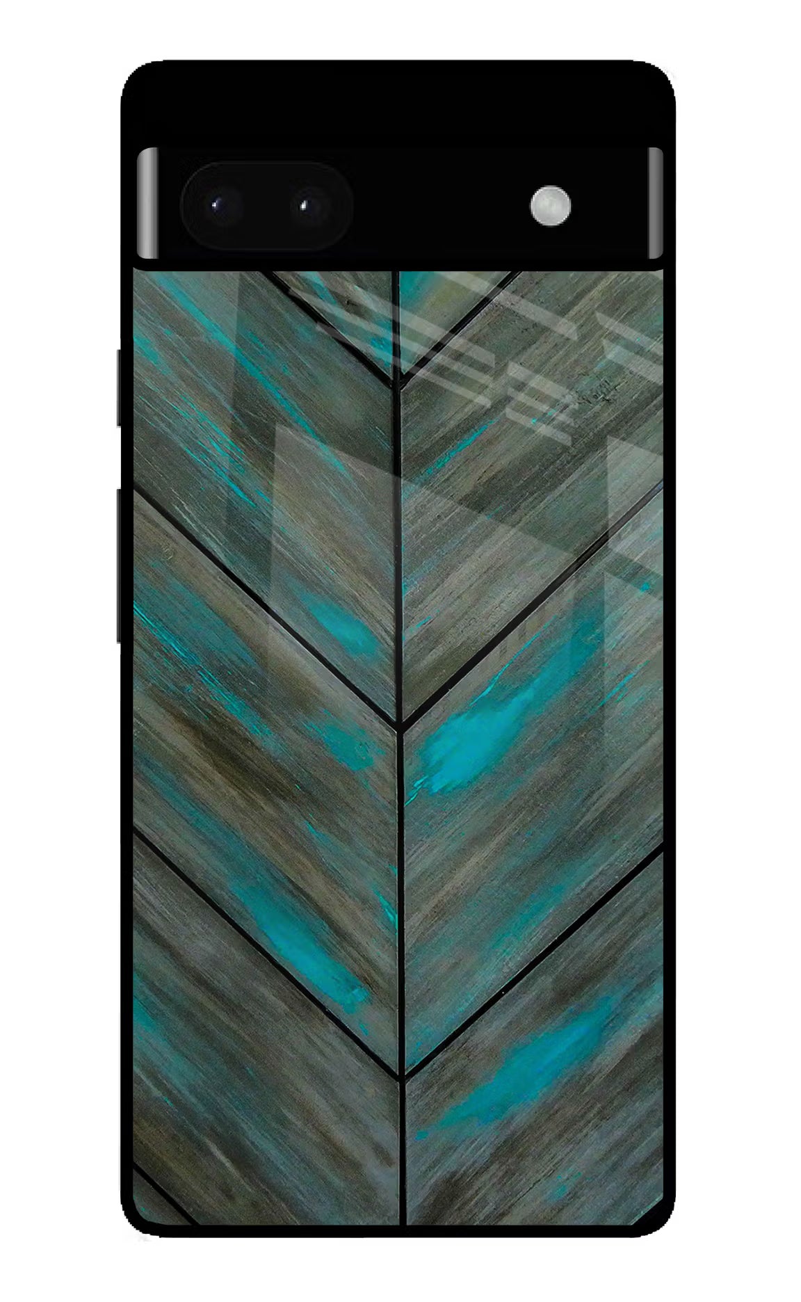 Pattern Google Pixel 6A Glass Case Back Cover by Casekaro