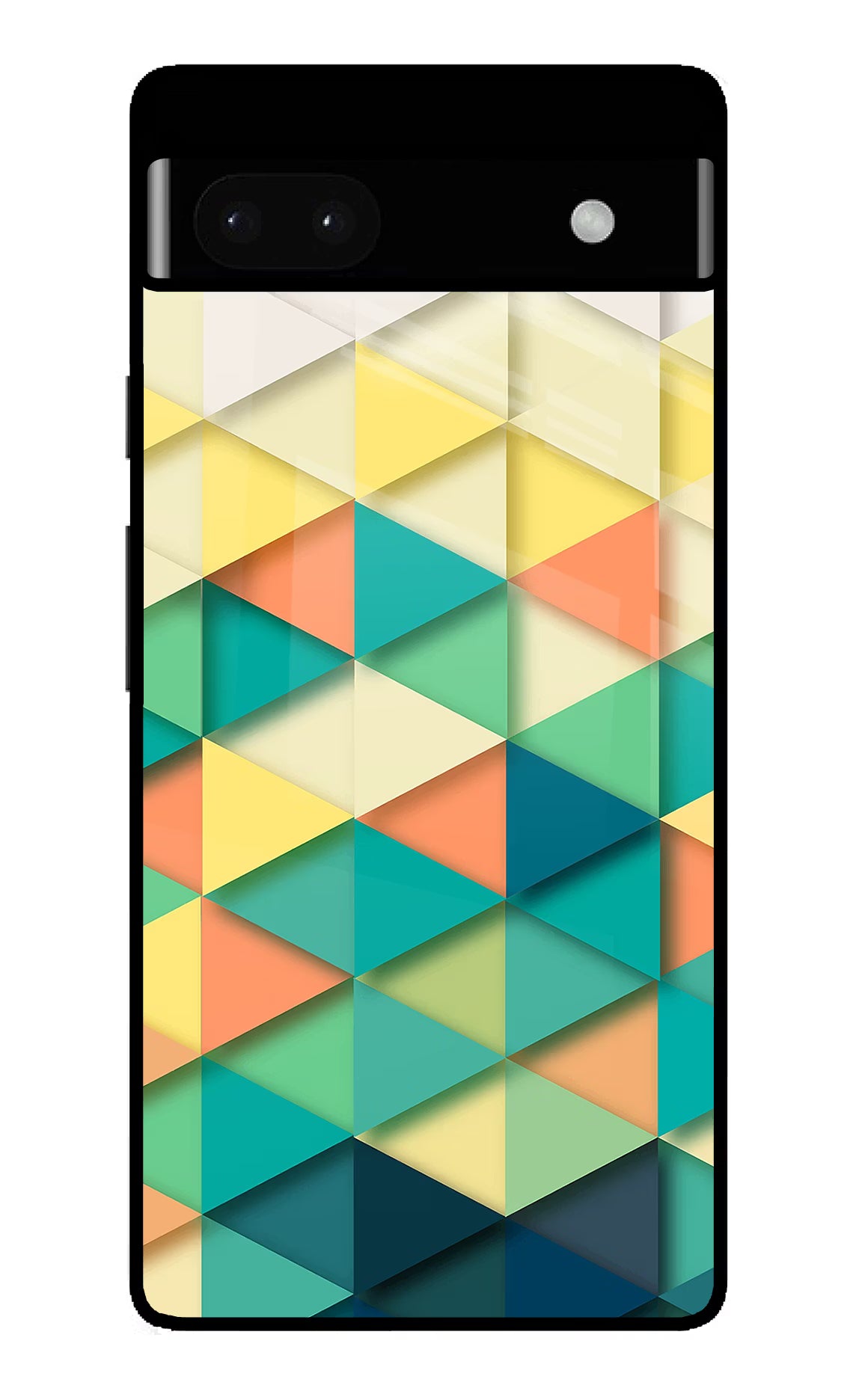 Abstract Google Pixel 6A Glass Case Back Cover by Casekaro