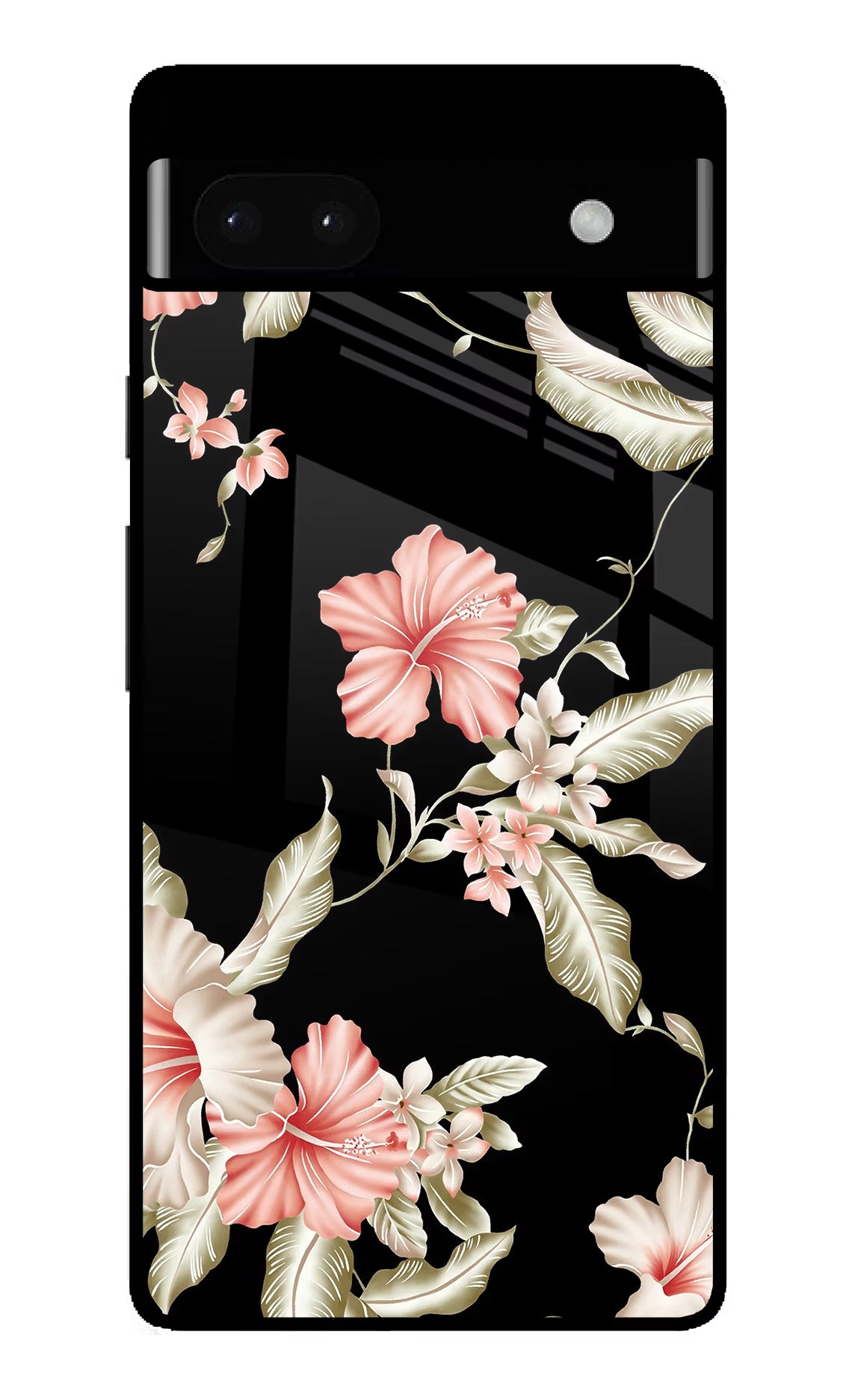 Flowers Google Pixel 6A Glass Case Back Cover by Casekaro