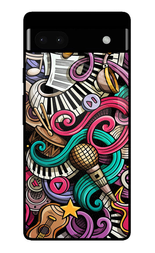 Music Abstract Google Pixel 6A Glass Case