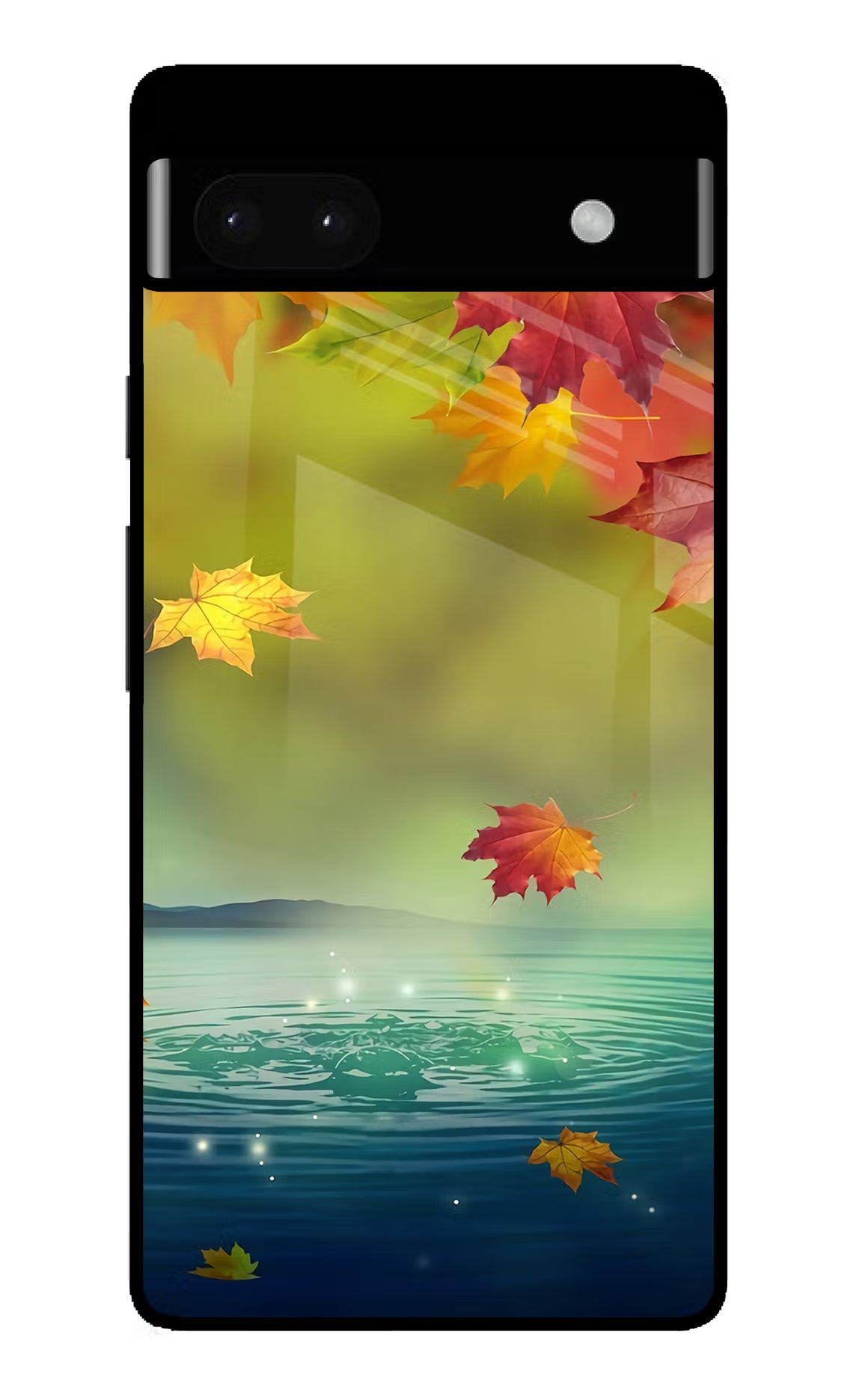 Flowers Google Pixel 6A Glass Case Back Cover by Casekaro
