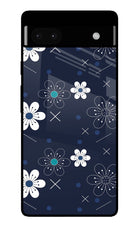 Flowers Google Pixel 6A Glass Case