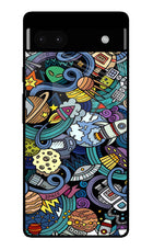 Space Abstract Google Pixel 6A Glass Case