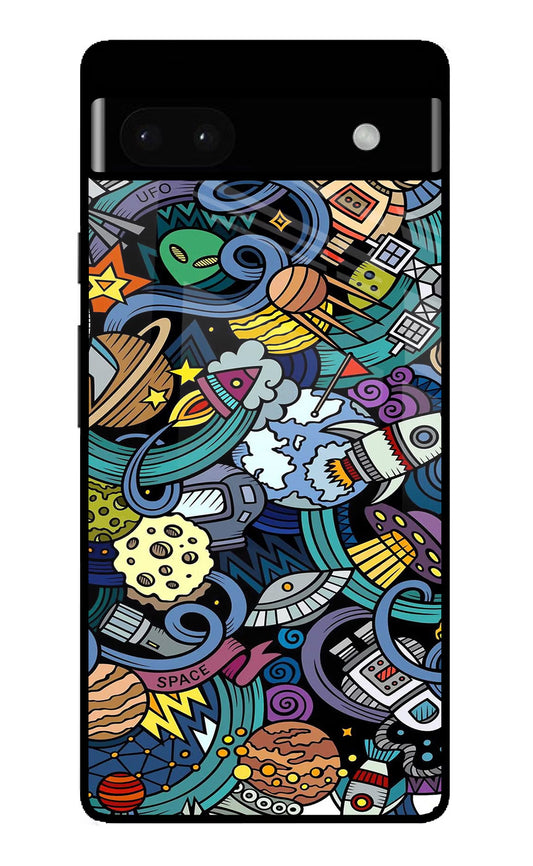 Space Abstract Google Pixel 6A Glass Case