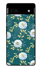 Flowers Google Pixel 6A Glass Case