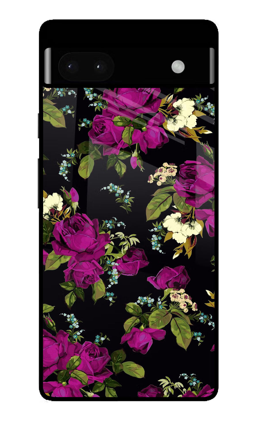 Flowers Google Pixel 6A Back Cover, Glass case