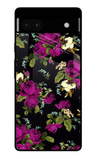 Flowers Google Pixel 6A Glass Case