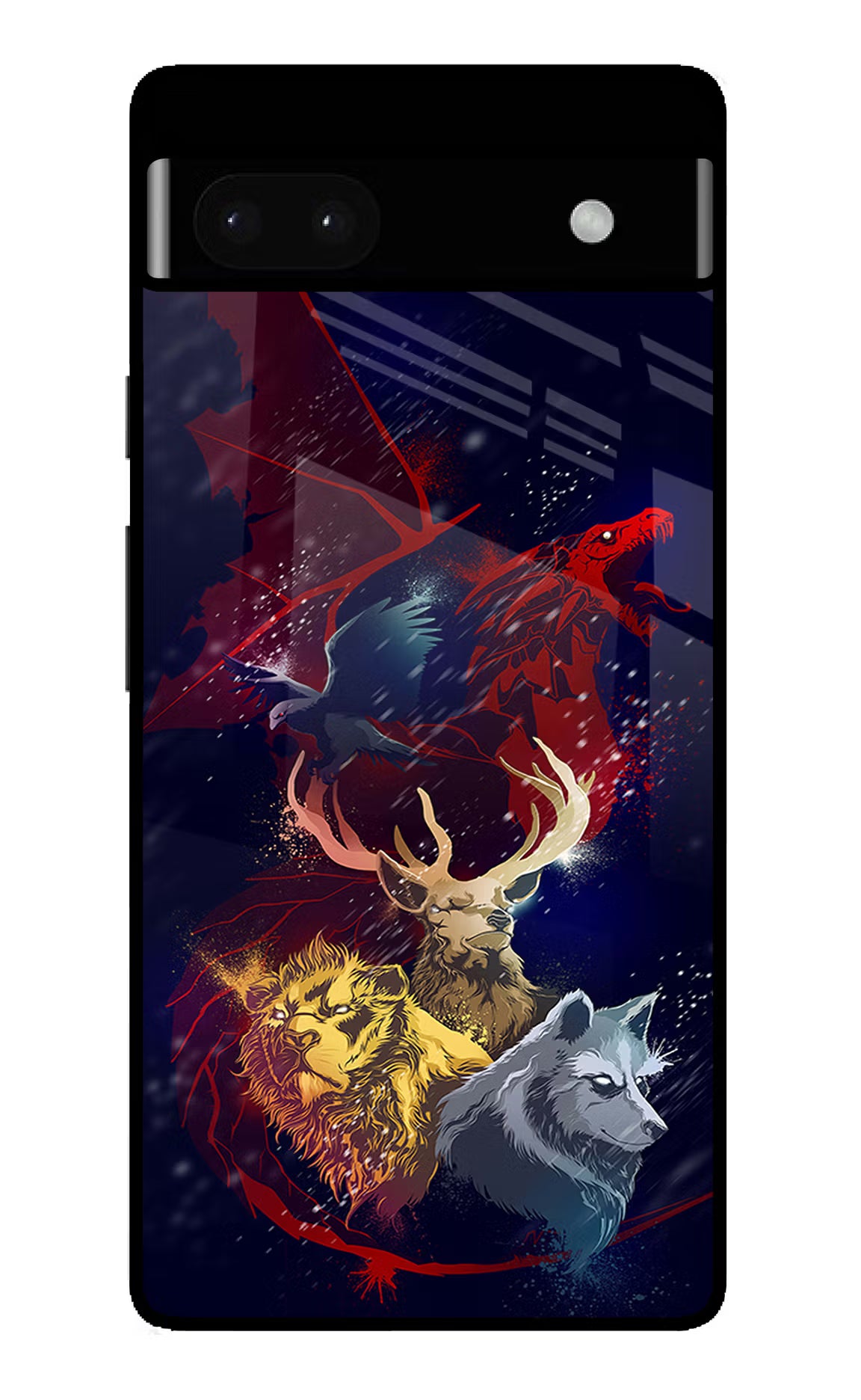 Game Of Thrones Google Pixel 6A Glass Case Back Cover by Casekaro