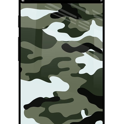 Camouflage Google Pixel 6A Glass Case Back Cover by Casekaro