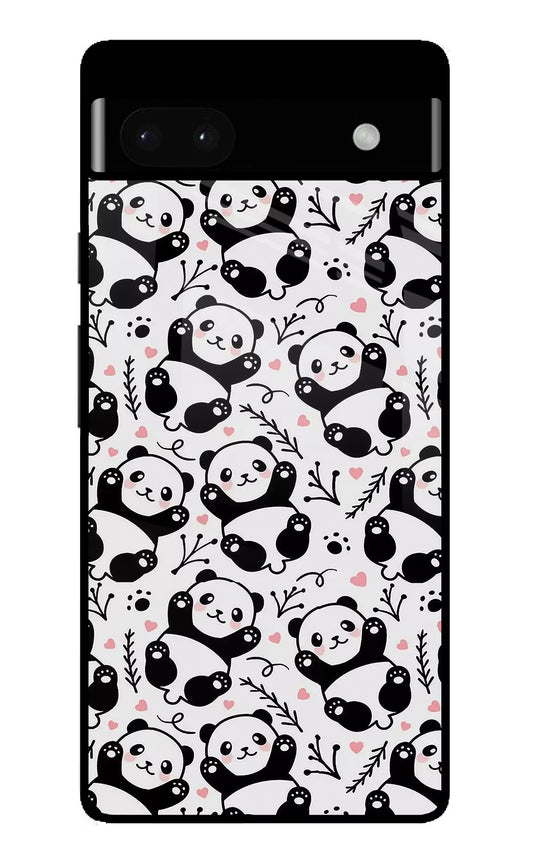 Cute Panda Google Pixel 6A Glass Case