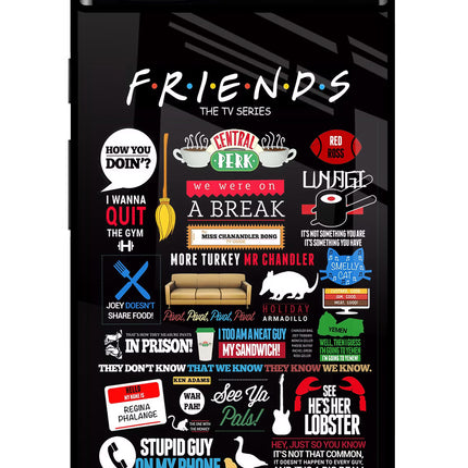 FRIENDS Google Pixel 6A Glass Case Back Cover by Casekaro