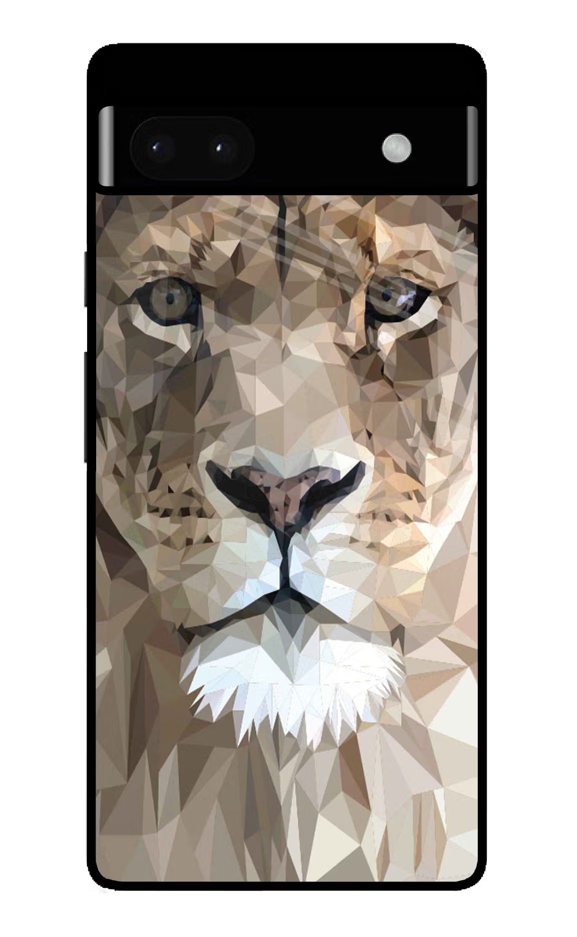 Lion Art Google Pixel 6A Glass Case Back Cover by Casekaro