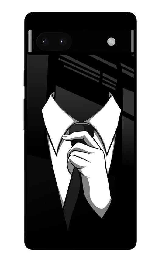 Black Tie Google Pixel 6A Glass Case