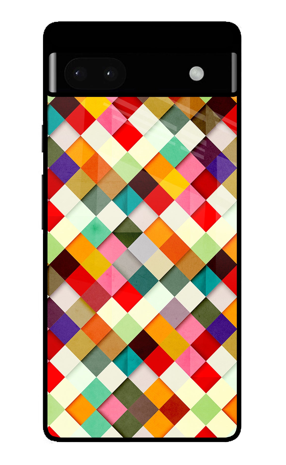 Geometric Abstract Colorful Google Pixel 6A Back Cover