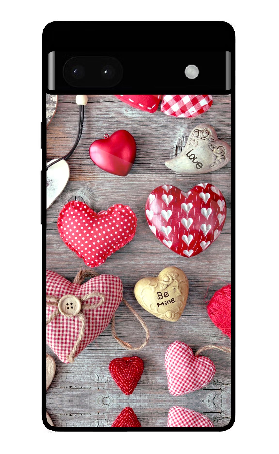 Love Wallpaper Google Pixel 6A Glass Case Back Cover by Casekaro