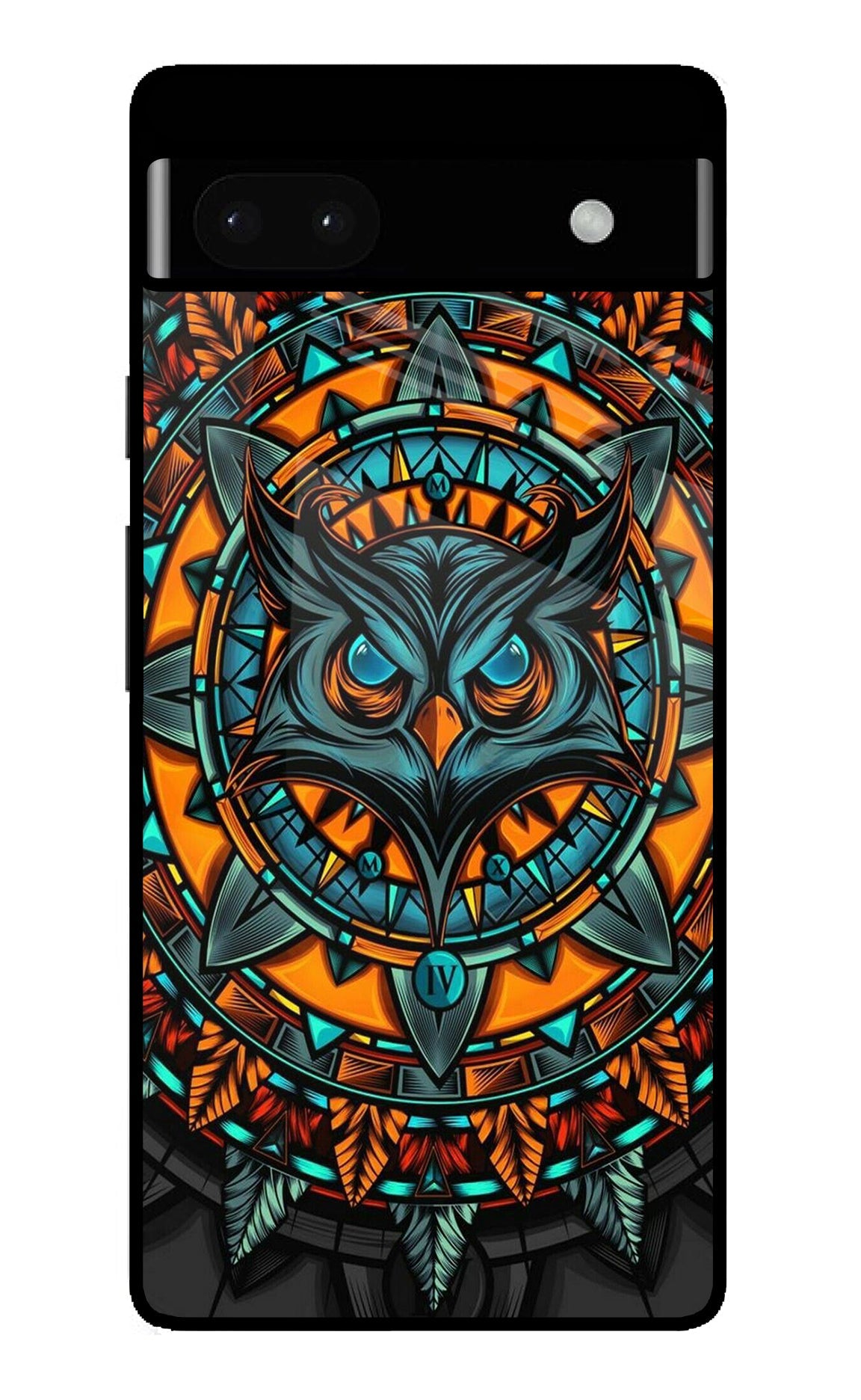 Angry Owl Art Google Pixel 6A Back Cover