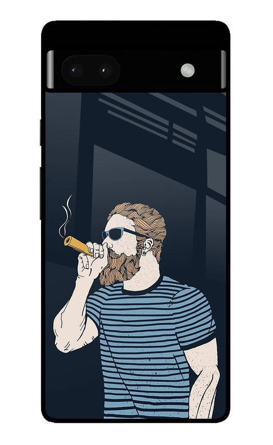 Smoking Google Pixel 6A Glass Case