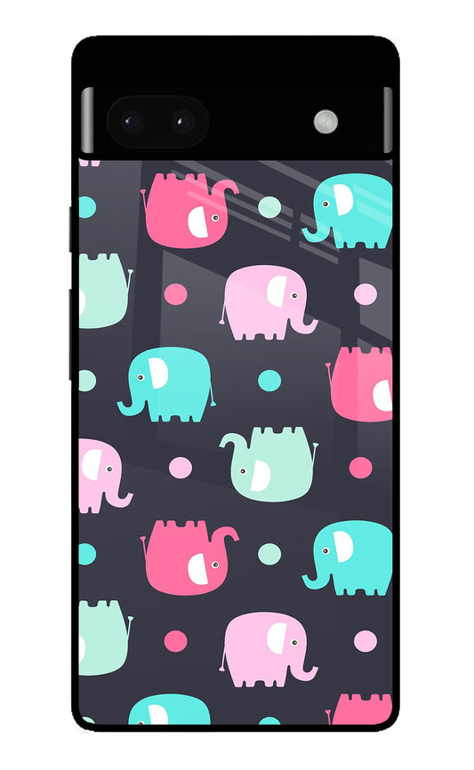 Elephants Google Pixel 6A Glass Case
