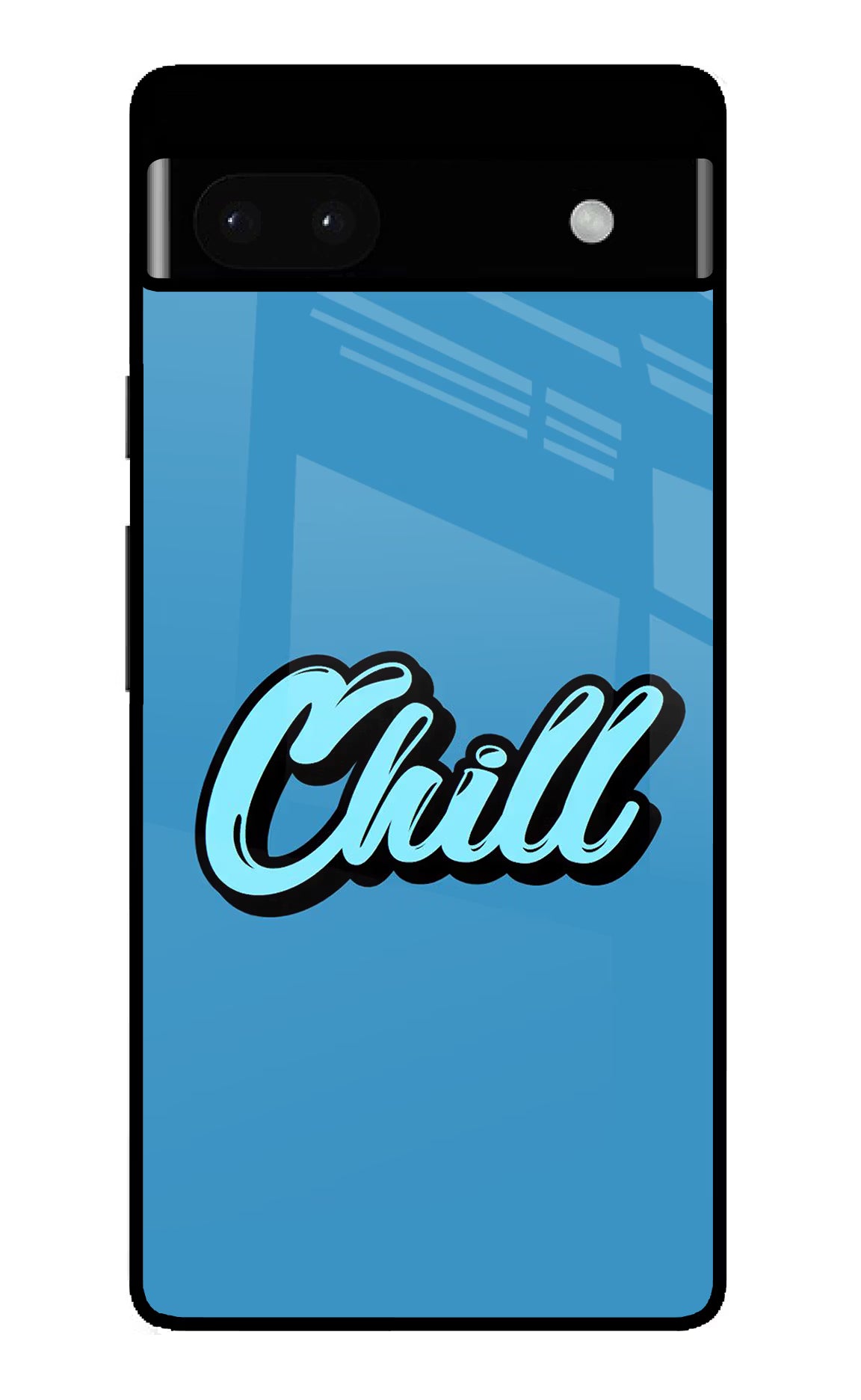 Chill Google Pixel 6A Glass Case Back Cover by Casekaro