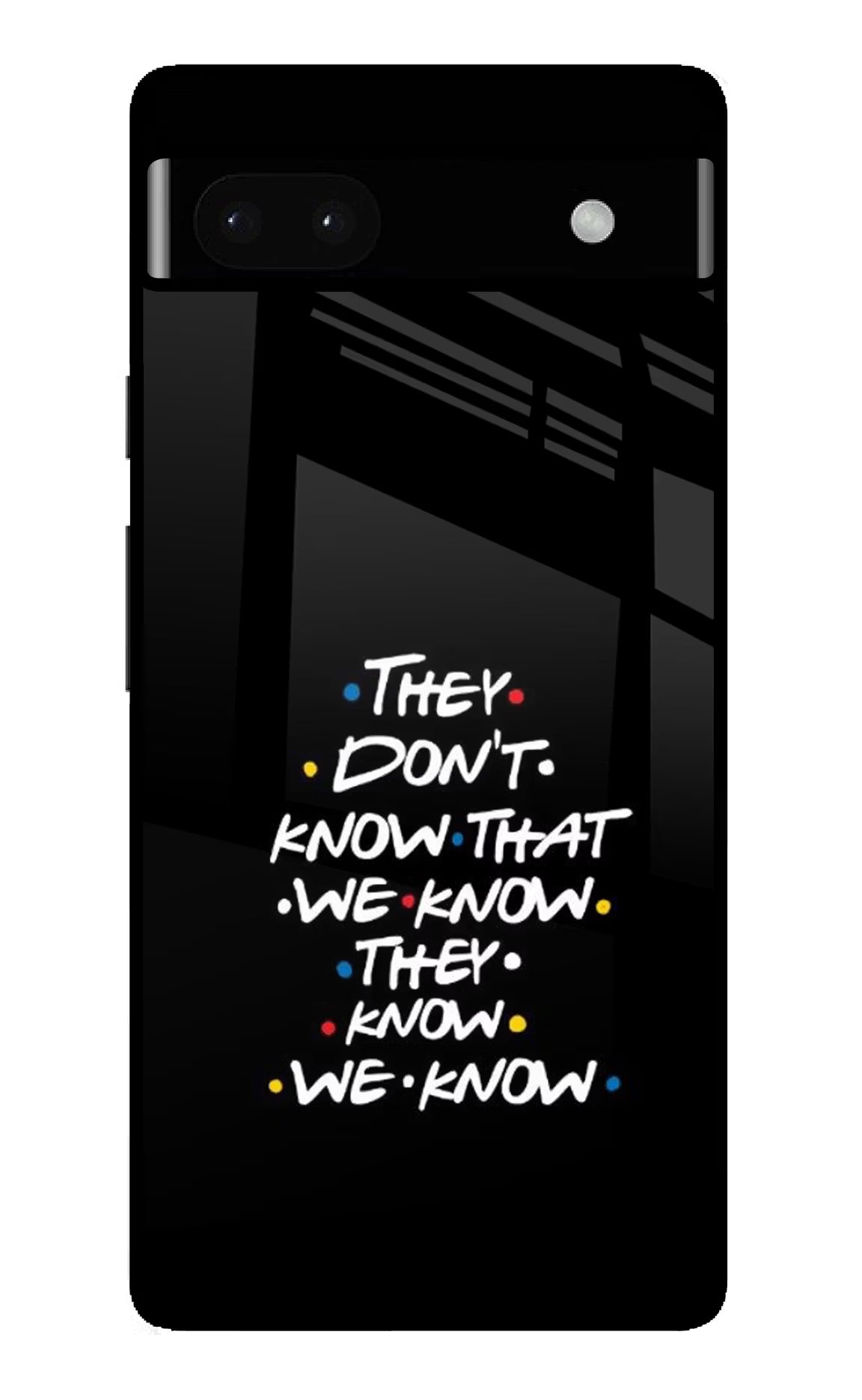 FRIENDS Dialogue Google Pixel 6A Glass Case